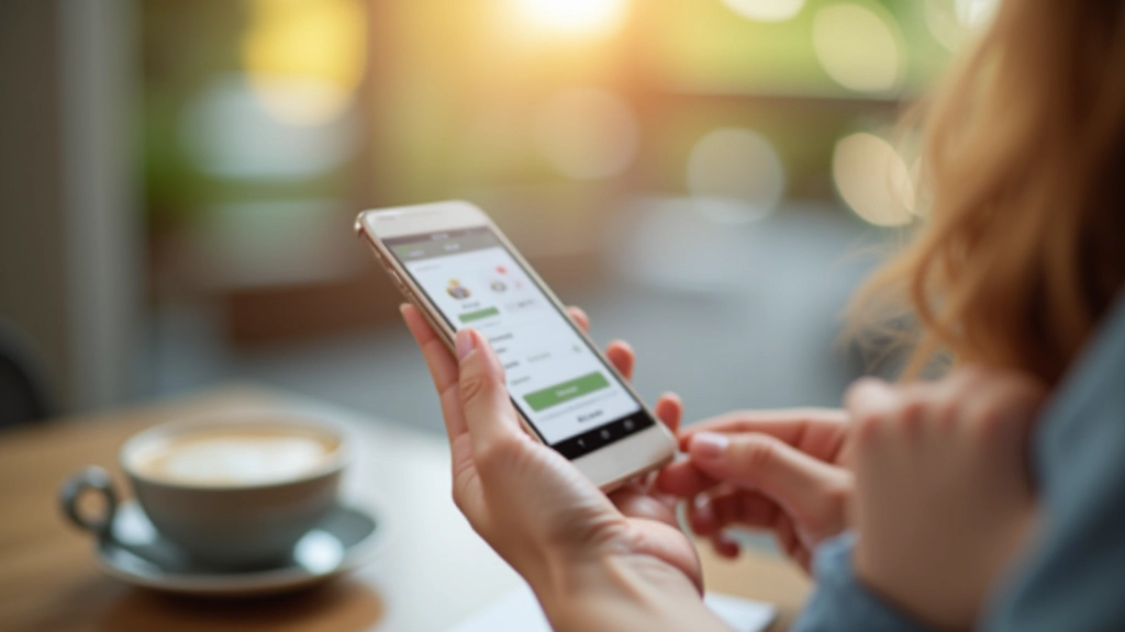 Personne utilisant une application mobile de partage de services sur un téléphone intelligent